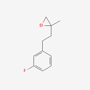 molecular formula C11H13FO B2353802 2-[2-(3-Fluorophenyl)ethyl]-2-methyloxirane CAS No. 1782389-58-5