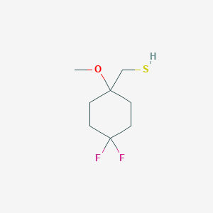 molecular formula C8H14F2OS B2353842 (4,4-Difluoro-1-methoxycyclohexyl)methanethiol CAS No. 2503203-48-1