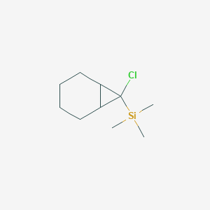 molecular formula C10H19ClSi B2353852 {7-Chlorobicyclo[4.1.0]heptan-7-yl}trimethylsilane CAS No. 84472-99-1