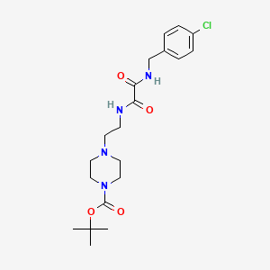 Tert-butyl 4-[2-[[2-[(4-chlorophenyl)methylamino]-2-oxoacetyl]amino]ethyl]piperazine-1-carboxylate