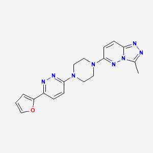 3-(Furan-2-yl)-6-(4-{3-methyl-[1,2,4]triazolo[4,3-b]pyridazin-6-yl}piperazin-1-yl)pyridazine