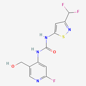 molecular formula C11H9F3N4O2S B2353870 BRM/BRG1 ATP Inhibitor-1 CAS No. 2270879-17-7