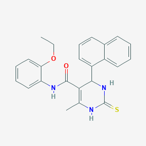 N-(2-ethoxyphenyl)-6-methyl-4-naphthalen-1-yl-2-sulfanylidene-3,4-dihydro-1H-pyrimidine-5-carboxamide