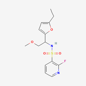 molecular formula C14H17FN2O4S B2353876 N-[1-(5-ethylfuran-2-yl)-2-methoxyethyl]-2-fluoropyridine-3-sulfonamide CAS No. 2094296-52-1