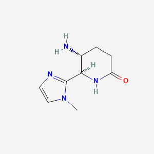 (5R,6R)-5-Amino-6-(1-methylimidazol-2-yl)piperidin-2-one