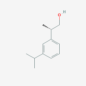 molecular formula C12H18O B2353882 (2S)-2-(3-Propan-2-ylphenyl)propan-1-ol CAS No. 457928-80-2