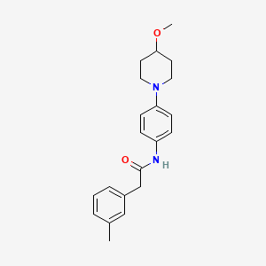 N-(4-(4-methoxypiperidin-1-yl)phenyl)-2-(m-tolyl)acetamide