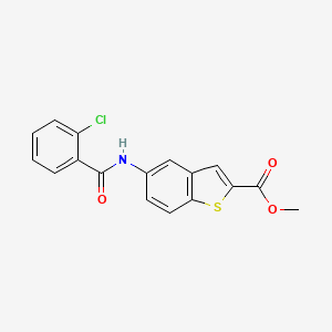 Methyl 5-[(2-chlorobenzoyl)amino]-1-benzothiophene-2-carboxylate