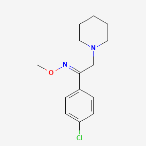 molecular formula C14H19ClN2O B2353902 1-(4-chlorophenyl)-2-piperidino-1-ethanone O-methyloxime CAS No. 478049-88-6