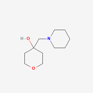 molecular formula C11H21NO2 B2353903 4-[(哌啶-1-基)甲基]氧杂环-4-醇 CAS No. 84207-13-6