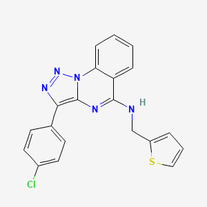 3-(4-chlorophenyl)-N-(2-thienylmethyl)[1,2,3]triazolo[1,5-a]quinazolin-5-amine