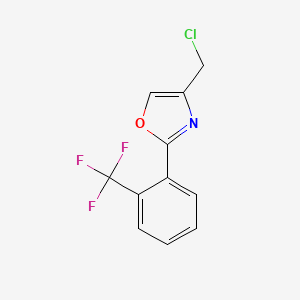 4-(Chloromethyl)-2-[2-(trifluoromethyl)phenyl]-1,3-oxazole