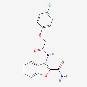 3-(2-(4-Chlorophenoxy)acetamido)benzofuran-2-carboxamide