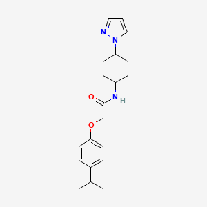 2-[4-(propan-2-yl)phenoxy]-N-[4-(1H-pyrazol-1-yl)cyclohexyl]acetamide