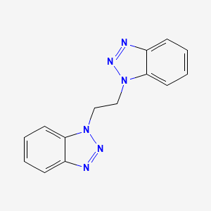 molecular formula C14H12N6 B2353942 1-[2-(Benzotriazol-1-yl)ethyl]benzotriazole CAS No. 116477-10-2