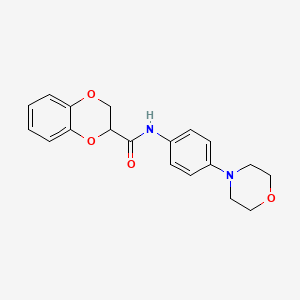 N-[4-(morpholin-4-yl)phenyl]-2,3-dihydro-1,4-benzodioxine-2-carboxamide