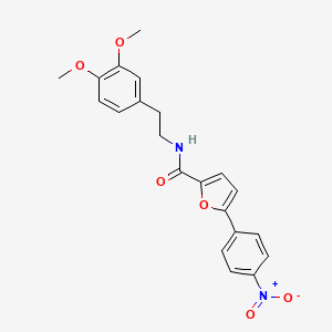 molecular formula C21H20N2O6 B2353953 N-[2-(3,4-dimethoxyphenyl)ethyl]-5-(4-nitrophenyl)furan-2-carboxamide CAS No. 618407-15-1
