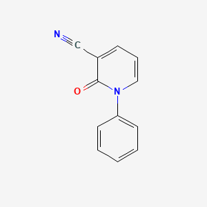 molecular formula C12H8N2O B2353960 1,2-Dihydro-2-oxo-1-phenylpyridine-3-carbonitrile CAS No. 1198411-44-7