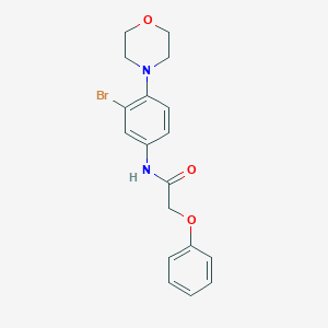 N-[3-bromo-4-(4-morpholinyl)phenyl]-2-phenoxyacetamide