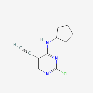 2-Chloro-N-cyclopentyl-5-ethynylpyrimidin-4-amine