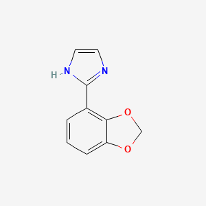 molecular formula C10H8N2O2 B2353989 2-(2H-1,3-benzodioxol-4-yl)-1H-imidazole CAS No. 1955531-02-8