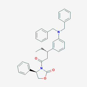 [R-(R*,S*)]-3-[3-[3-[Bis(phenylmethyl)amino]phenyl]-1-oxopentyl]-4-phenyl-2-oxazolidinone