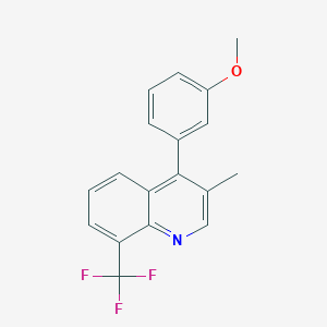 4-(3-Methoxyphenyl)-3-methyl-8-(trifluoromethyl)quinoline
