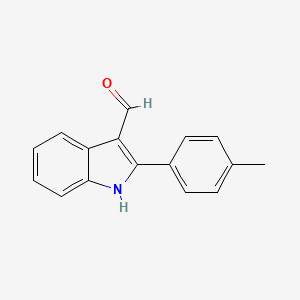 molecular formula C16H13NO B2354028 2-(4-methylphenyl)-1H-indole-3-carbaldehyde CAS No. 68945-00-6