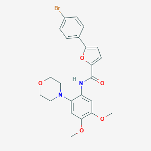 5-(4-bromophenyl)-N~2~-(4,5-dimethoxy-2-morpholinophenyl)-2-furamide