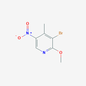 molecular formula C7H7BrN2O3 B2354104 3-溴-2-甲氧基-4-甲基-5-硝基吡啶 CAS No. 1254163-76-2