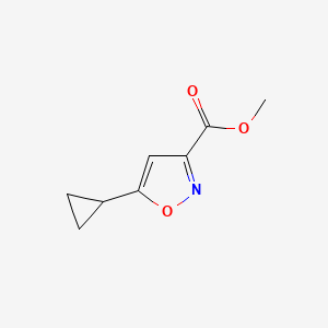 molecular formula C8H9NO3 B2354112 5-环丙基异恶唑-3-甲酸甲酯 CAS No. 887360-91-0