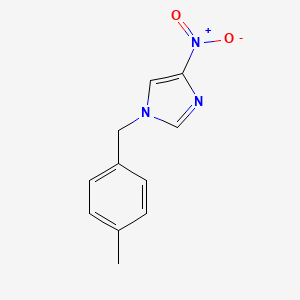 molecular formula C11H11N3O2 B2354130 1-[(4-甲基苯基)甲基]-4-硝基-1H-咪唑 CAS No. 903821-75-0