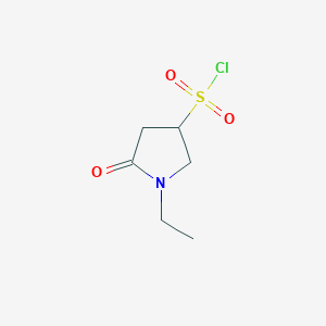 molecular formula C6H10ClNO3S B2354146 1-乙基-5-氧代吡咯烷-3-磺酰氯 CAS No. 1909312-77-1