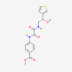 Methyl 4-(2-((2-hydroxy-2-(thiophen-3-yl)ethyl)amino)-2-oxoacetamido)benzoate