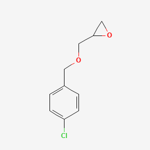 molecular formula C10H11ClO2 B2354220 2-{[(4-氯苯基)甲氧基]甲基}环氧乙烷 CAS No. 66931-55-3