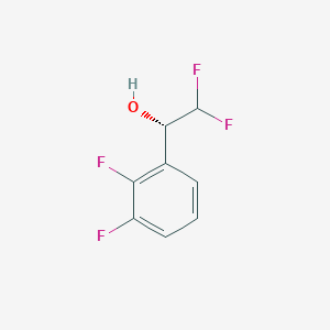 molecular formula C8H6F4O B2354250 (1S)-1-(2,3-Difluorophenyl)-2,2-difluoroethanol CAS No. 2375250-65-8