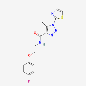 N-(2-(4-fluorophenoxy)ethyl)-5-methyl-1-(thiazol-2-yl)-1H-1,2,3-triazole-4-carboxamide