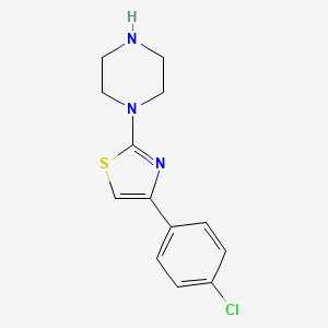 4-(4-Chlorophenyl)-2-piperazinyl-1,3-thiazole