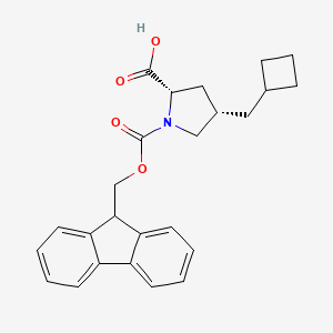 (2S,4S)-4-(Cyclobutylmethyl)-1-(9H-fluoren-9-ylmethoxycarbonyl)pyrrolidine-2-carboxylic acid