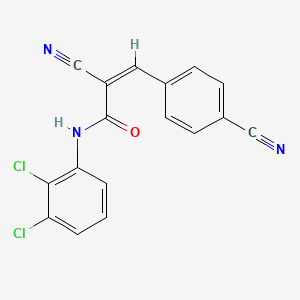 (Z)-2-Cyano-3-(4-cyanophenyl)-N-(2,3-dichlorophenyl)prop-2-enamide