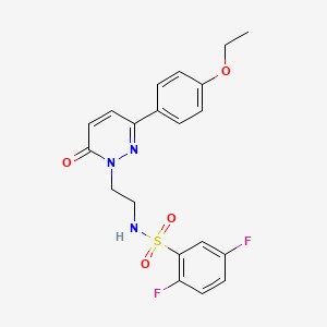 molecular formula C20H19F2N3O4S B2354285 N-(2-(3-(4-乙氧苯基)-6-氧代哒嗪-1(6H)-基)乙基)-2,5-二氟苯磺酰胺 CAS No. 921513-99-7