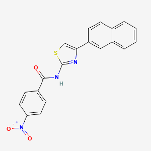 N-[4-(naphthalen-2-yl)-1,3-thiazol-2-yl]-4-nitrobenzamide