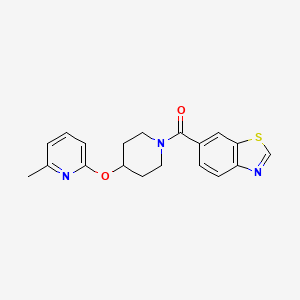 Benzo[d]thiazol-6-yl(4-((6-methylpyridin-2-yl)oxy)piperidin-1-yl)methanone