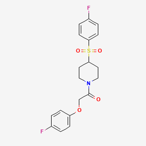 2-(4-Fluorophenoxy)-1-(4-((4-fluorophenyl)sulfonyl)piperidin-1-yl)ethanone