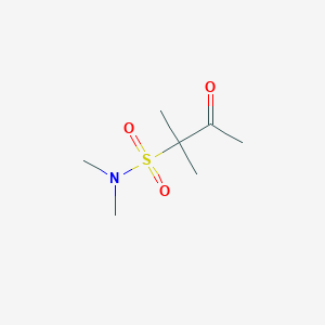molecular formula C7H15NO3S B2354320 N,N,2-trimethyl-3-oxobutane-2-sulfonamide CAS No. 1892464-75-3