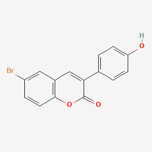 molecular formula C15H9BrO3 B2354326 6-bromo-3-(4-hydroxyphenyl)-2H-chromen-2-one CAS No. 53592-44-2