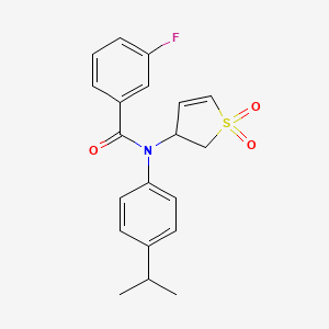 N-(1,1-dioxido-2,3-dihydrothiophen-3-yl)-3-fluoro-N-(4-isopropylphenyl)benzamide