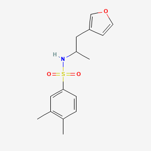 molecular formula C15H19NO3S B2354342 N-(1-(furan-3-yl)propan-2-yl)-3,4-dimethylbenzenesulfonamide CAS No. 1795410-75-1