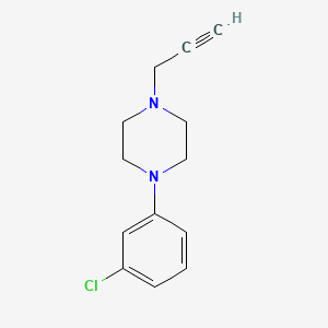 molecular formula C13H15ClN2 B2354355 1-(3-Chlorophenyl)-4-(2-propynyl)piperazine CAS No. 72955-77-2