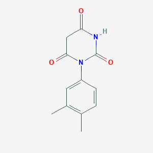 molecular formula C12H12N2O3 B2354366 1-(3,4-Dimethylphenyl)pyrimidine-2,4,6(1H,3H,5H)-trione CAS No. 340225-63-0